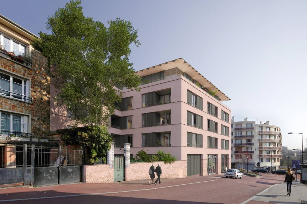 30 logements sont réunis dans cet immeuble.