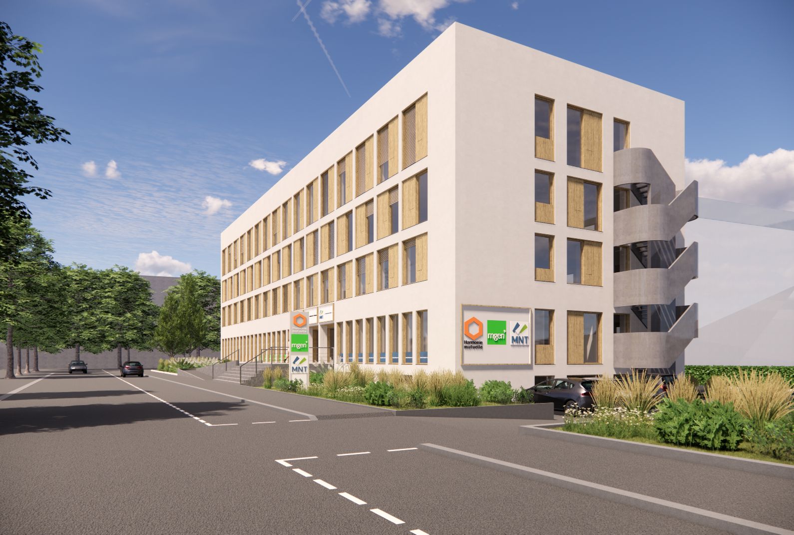 Plus de 2800 m2 de bureaux dans ce bâtiment des années 70 à rénover.